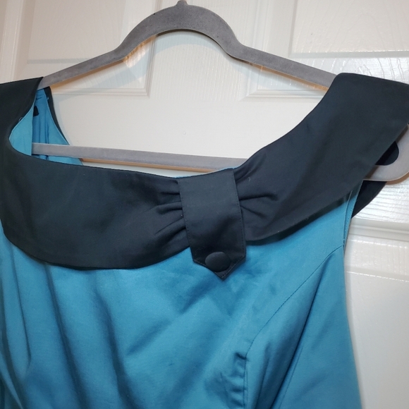 Disney Dress Shop Haunted Mansion Size 2X Teal Retro Style Sleeveless A-Line - Picture 3 of 15